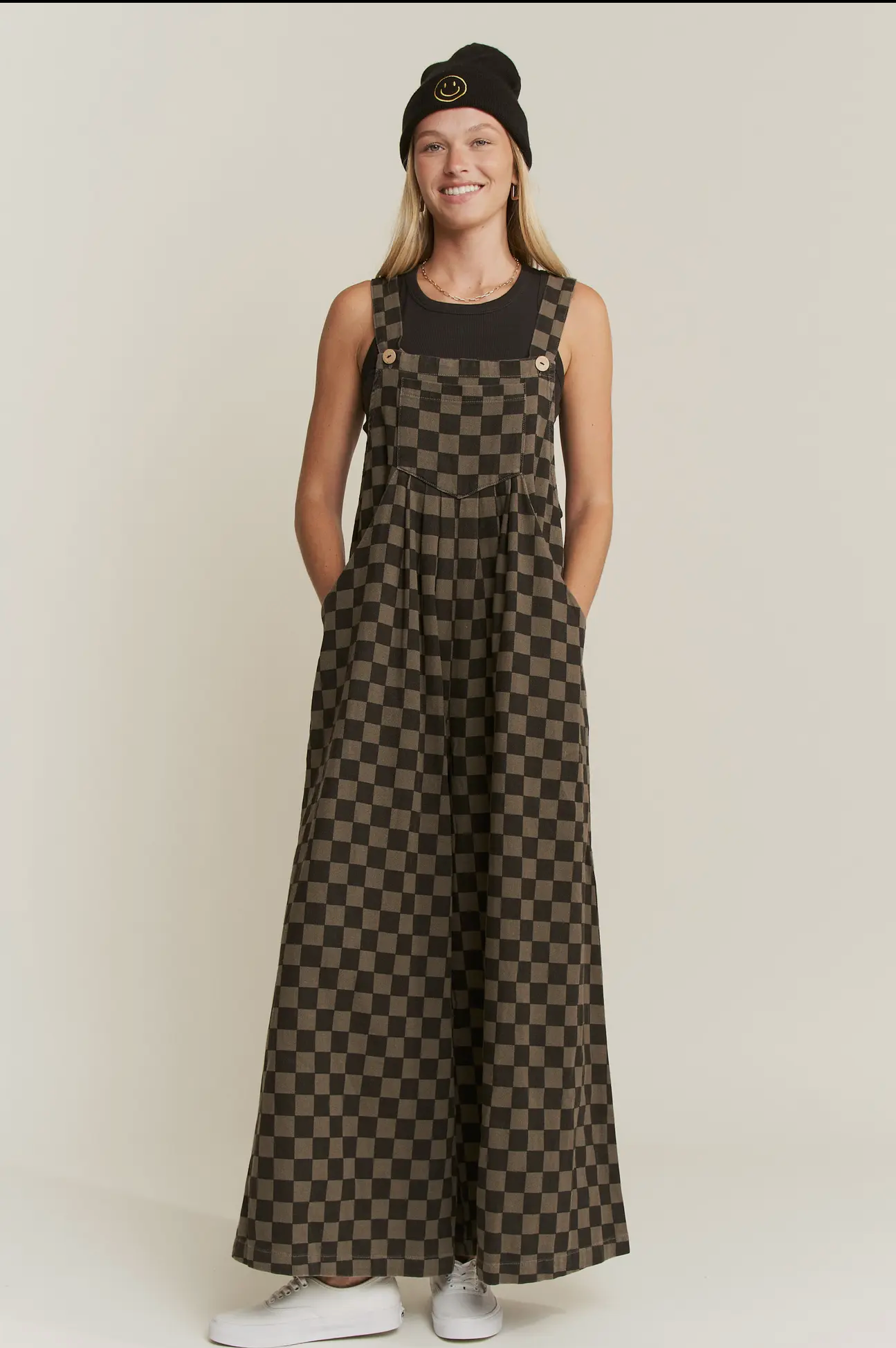 Checkered Overalls Jade byJane