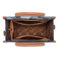 Wrangler woven denim concealed carry tote/crossbody jean