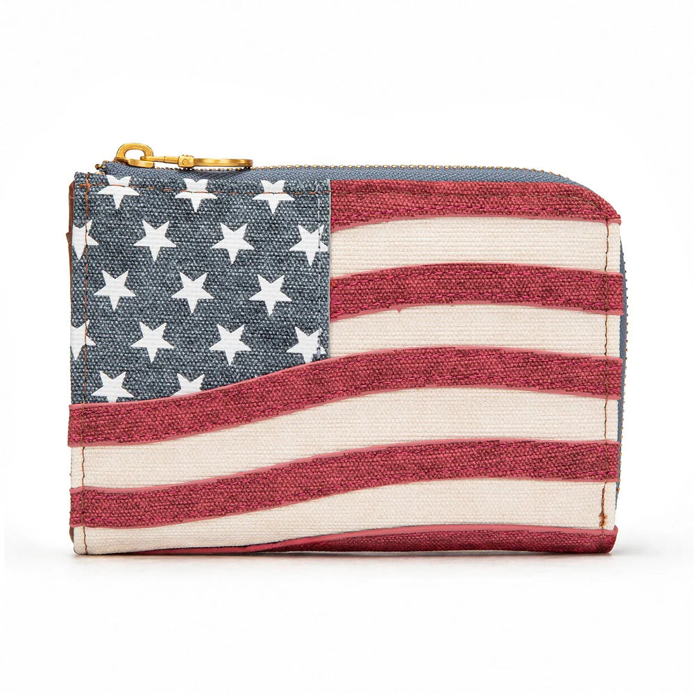 MW American Flag RFID Zip Around Wallet 250th edition