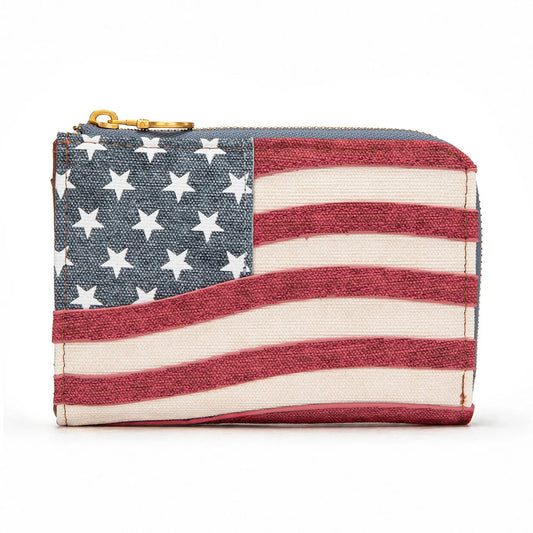 MW American Flag RFID Zip Around Wallet 250th edition