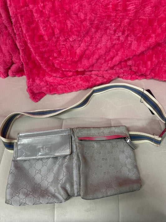Gucci belt bag silver #95