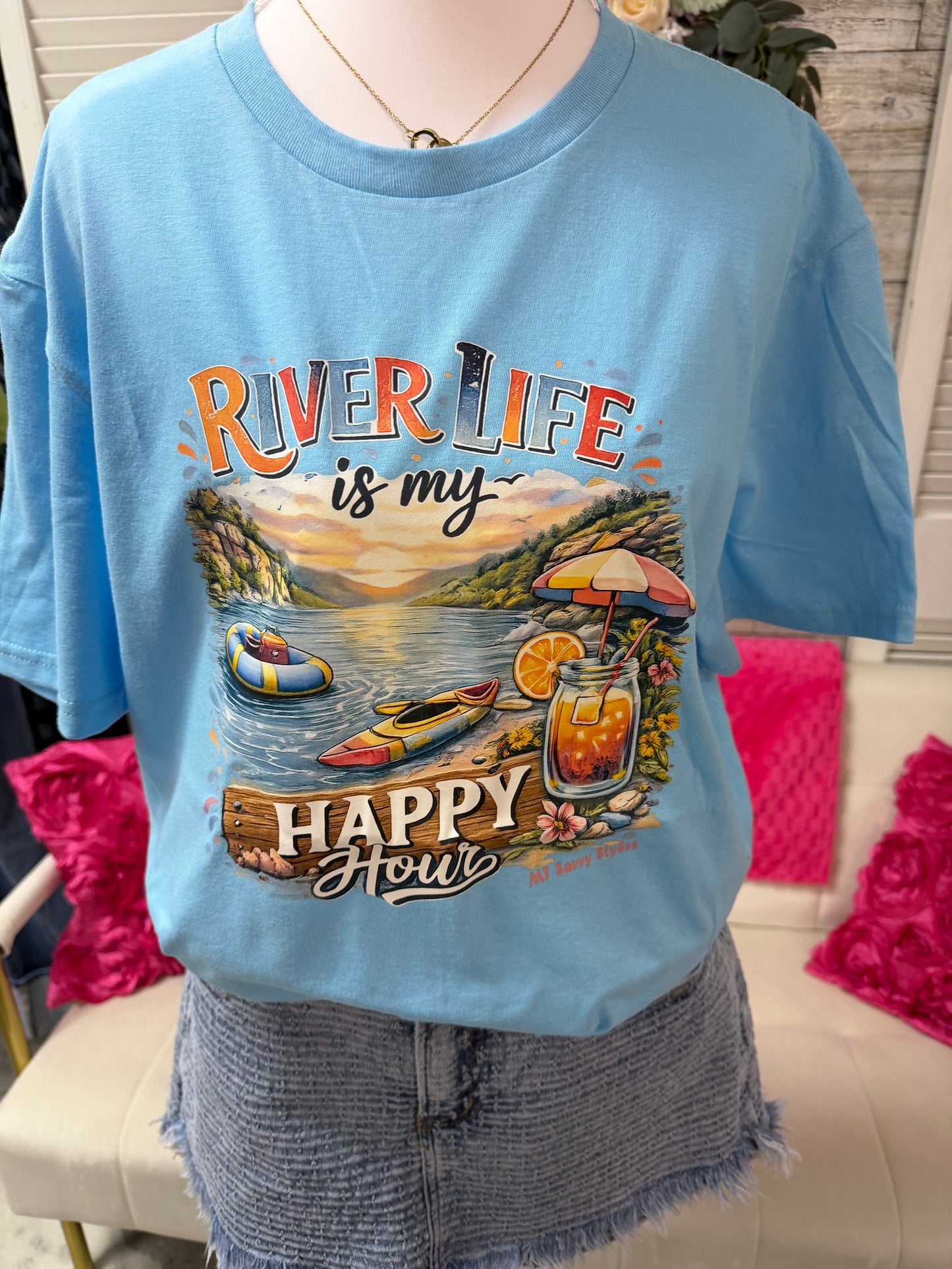 Lake and River Design T-shirts