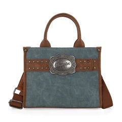 wrangler buckle tote/crossbody jean