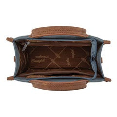 wrangler buckle tote/crossbody jean