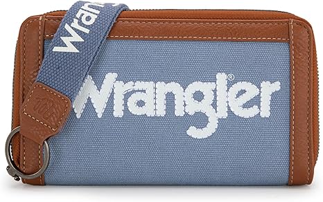 Wrangler logo wristlet