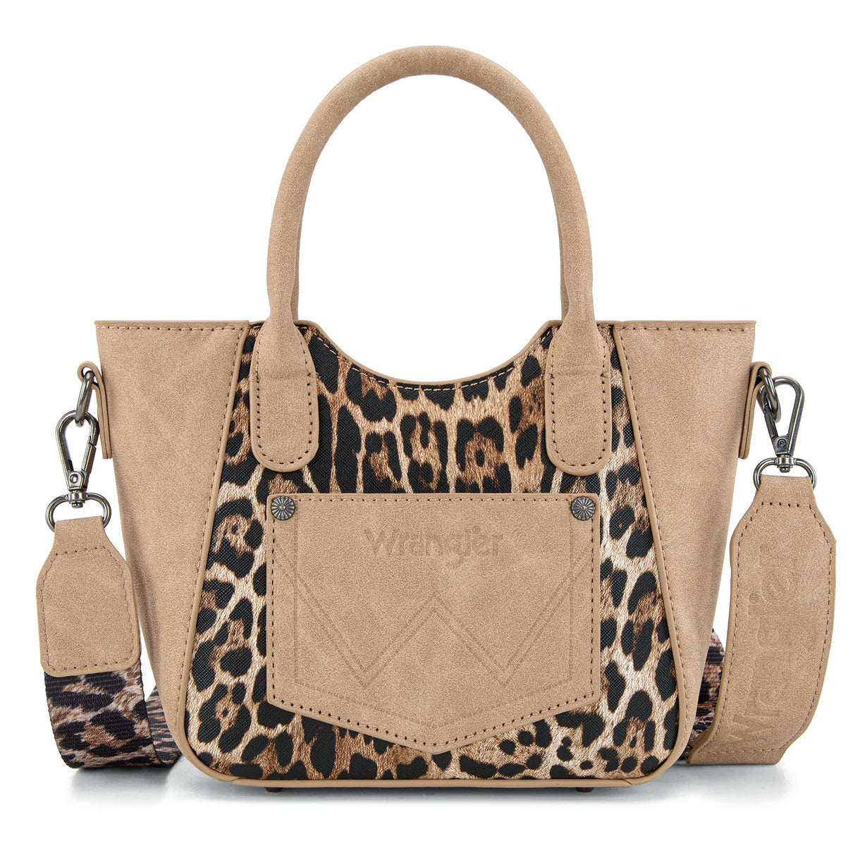 wrangler leopard small tote