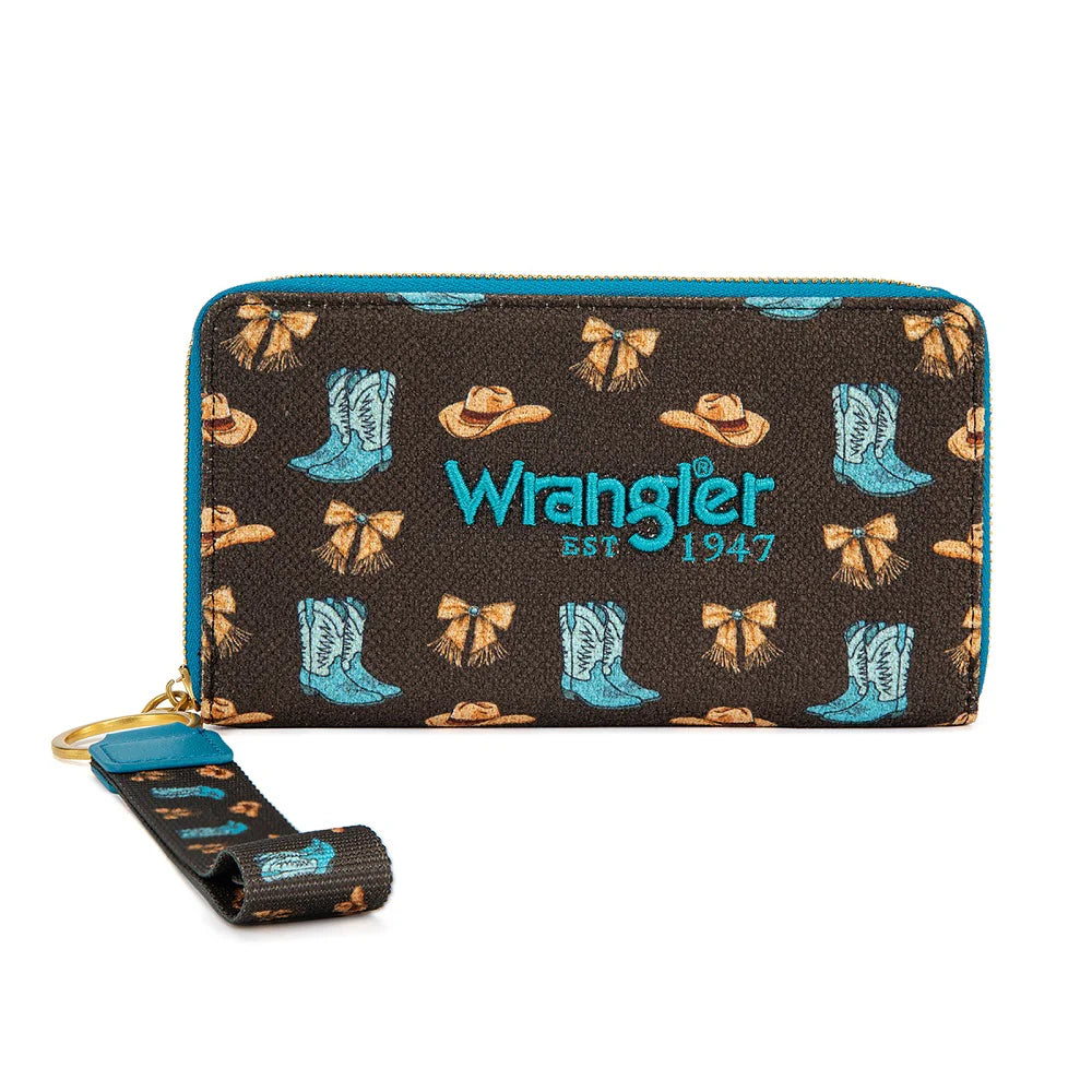Wrangler zippered RFID blocking wallet
