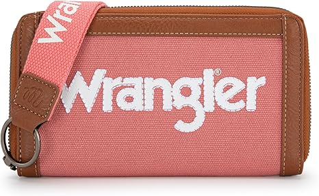 Wrangler logo wristlet