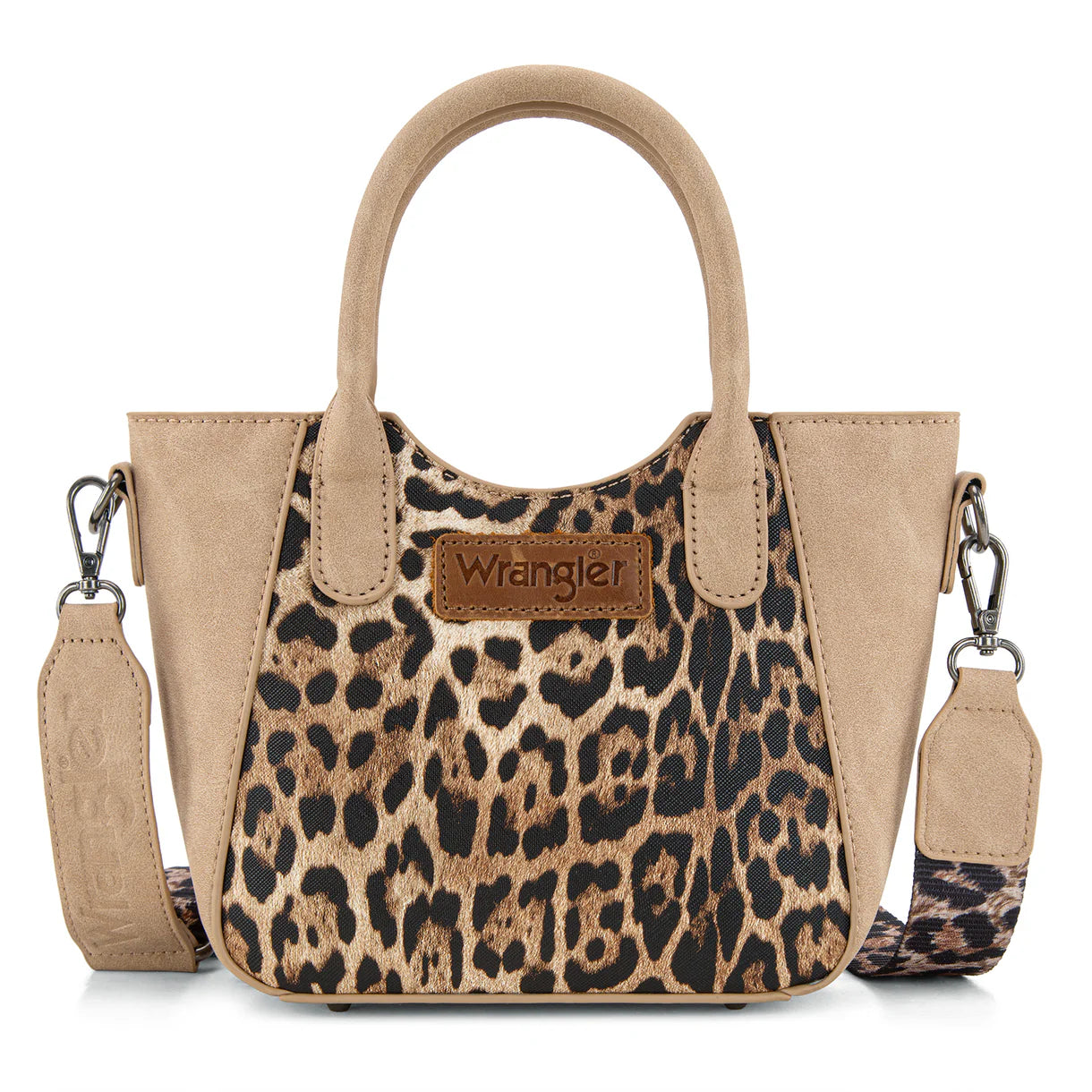 wrangler leopard small tote